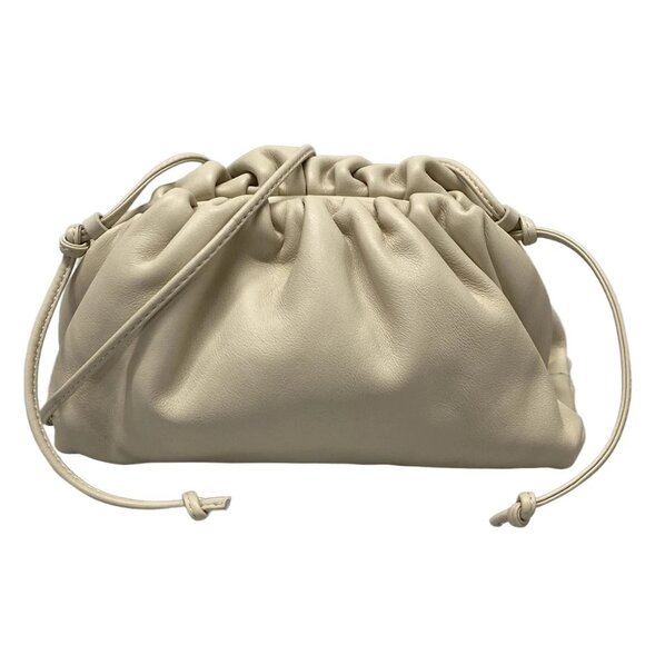 BOTTEGA VENETA Mini the Pouch Cream Leather - Shoulder Bag 1090-080725 - Picture 1 of 14